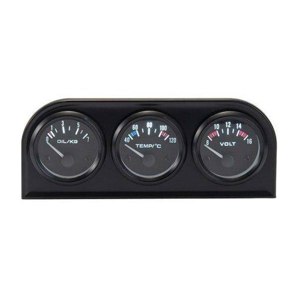 KET meradlá 52mm 3v1 súprava Volt, teplota vody, lis na olej VDO Look KET meradlá 52mm 3v1 súprava Volt, teplota vody, lis na olej VDO Look