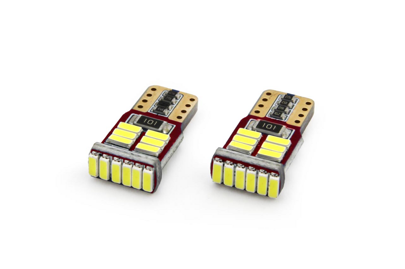 AMIO LED žiarovky CANBUS 18SMD 4014 T10e (W5W) White 12V AMIO LED žiarovky CANBUS 18SMD 4014 T10e (W5W) White 12V