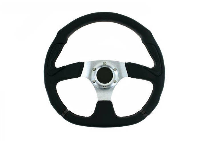 Steering wheel Pro 350mm offset:0mm Leather Black Steering wheel Pro 350mm offset:0mm Leather Black
