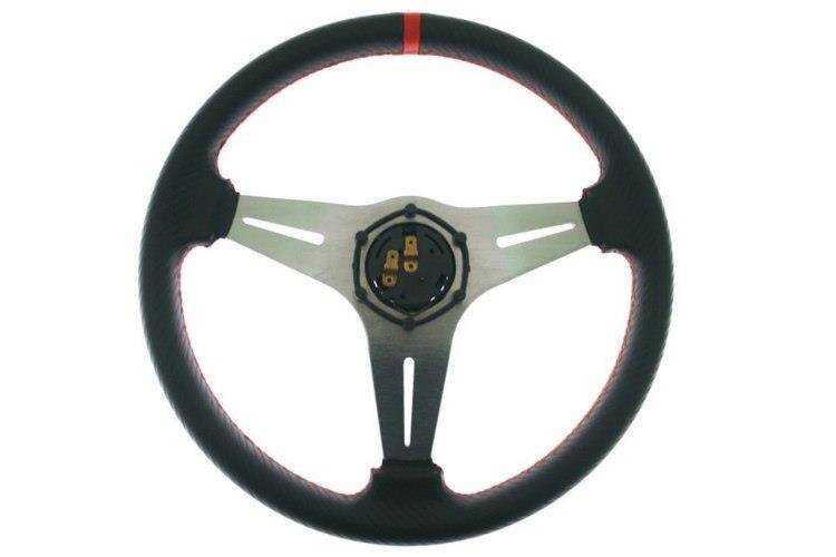 Steering wheel Pro 350mm offset:20mm Carbon Red Steering wheel Pro 350mm offset:20mm Carbon Red