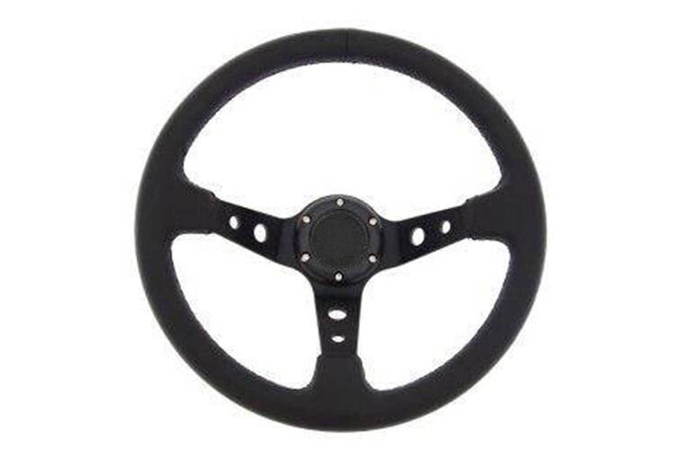 Steering wheel Pro 350mm offset:80mm Leather Black Steering wheel Pro 350mm offset:80mm Leather Black