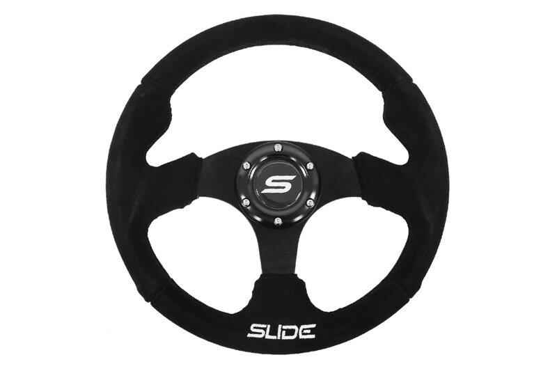 Steering wheel SLIDE 320mm offset:20mm Suede Black Steering wheel SLIDE 320mm offset:20mm Suede Black