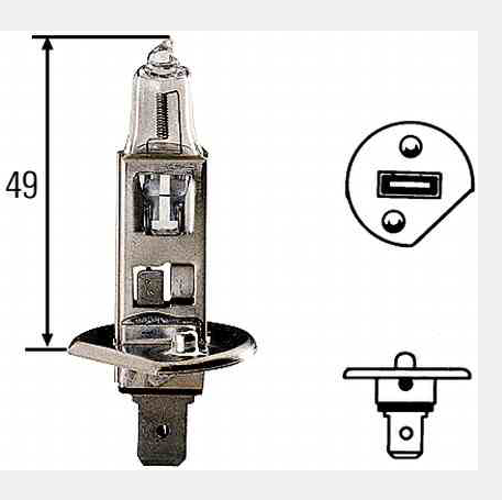Žiarovka HELLA H1 12V 55W P14.5s Žiarovka HELLA H1 12V 55W P14.5s