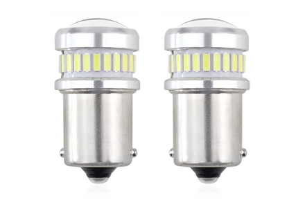 LED CANBUS 3014 24SMD + 3030 6SMD 1156 (R5W, R10W) P21 White 12V/24V