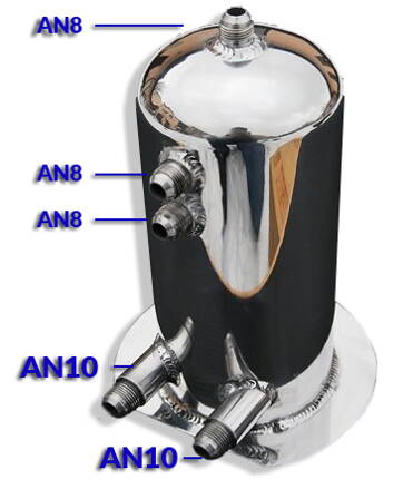 Swirl pot 2.5l AN10 - 2.5l