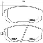 Brzdové platničky Subaru, Toyota - predné Brzdové platničky Subaru, Toyota - predné