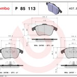 Brzdové platničky Audi A4, A5 - predné Brzdové platničky Audi A4, A5 - predné