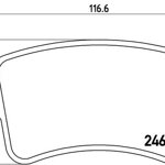 Brzdové platničky Audi A4, A5, Q5 - zadné Brzdové platničky Audi A4, A5, Q5 - zadné