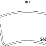Brzdové platničky A4, A5, Q5 - zadné Brzdové platničky A4, A5, Q5 - zadné