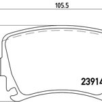 Brzdové platničky Audi, Seat - zadné Brzdové platničky Audi, Seat - zadné