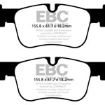Brzdové platničky BMW F2X, F3X, F8X, G2X, G8X - zadné Brzdové platničky BMW F2X, F3X, F8X, G2X, G8X - zadné