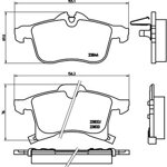 Brzdové platničky Chevrolet, Opel - predné Brzdové platničky Chevrolet, Opel - predné