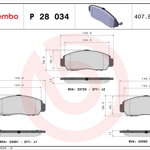 Brzdové platničky Honda, Acura - predné Brzdové platničky Honda, Acura - predné