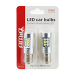 AMIO LED CANBUS 24SMD 3030 1156 (P21W) White 12V/24V AMIO LED CANBUS 24SMD 3030 1156 (P21W) White 12V/24V