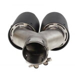 Dvojitá koncovka výfuku 2x114 mm, vstupná 63 mm - carbon Dvojitá koncovka výfuku 2x114 mm, vstupná 63 mm - carbon