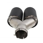 Dvojitá koncovka výfuku 2x101 mm, vstupná 76 mm - carbon Dvojitá koncovka výfuku 2x101 mm, vstupná 76 mm - carbon