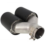 Dvojitá koncovka výfuku 2x101 mm, vstupná 76 mm - carbon Dvojitá koncovka výfuku 2x101 mm, vstupná 76 mm - carbon