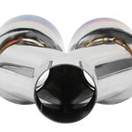 Dvojitý výfukový hrot 2x89mm enter 60mm Leštený Burn Ľavý Dvojitý výfukový hrot 2x89mm enter 60mm Leštený Burn Ľavý