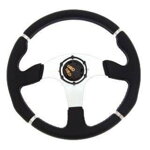 Steering wheel Pro 350mm offset: 0mm Leather Black Steering wheel Pro 350mm offset: 0mm Leather Black
