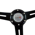Steering wheel Pro 350mm offset:40mm Leather Black Steering wheel Pro 350mm offset:40mm Leather Black