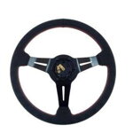 Steering wheel Pro 350mm offset:60mm Leather Black Steering wheel Pro 350mm offset:60mm Leather Black