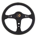 Steering wheel Pro 350mm offset:80mm Leather Black Steering wheel Pro 350mm offset:80mm Leather Black