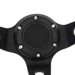 Steering wheel Pro 350mm offset:80mm Leather Black Steering wheel Pro 350mm offset:80mm Leather Black
