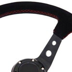 Steering wheel Pro 350mm offset:80mm Suede Black Steering wheel Pro 350mm offset:80mm Suede Black