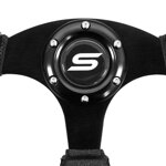Steering wheel SLIDE 320mm offset: 20mm Leather Black Steering wheel SLIDE 320mm offset: 20mm Leather Black