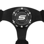 Steering wheel SLIDE 320mm offset:20mm Suede Black Steering wheel SLIDE 320mm offset:20mm Suede Black