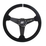 Steering wheel SLIDE 350mm offset:20mm Suede Grey Steering wheel SLIDE 350mm offset:20mm Suede Grey