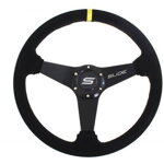 Steering wheel SLIDE 350mm offset:20mm Suede Grey Steering wheel SLIDE 350mm offset:20mm Suede Grey