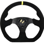 Steering wheel SLIDE 350mm offset:25mm Suede Yellow Steering wheel SLIDE 350mm offset:25mm Suede Yellow