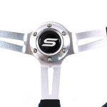 Steering wheel SLIDE 350mm offset:90mm Leather Blue Steering wheel SLIDE 350mm offset:90mm Leather Blue