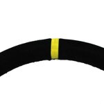 Steering wheel SLIDE 350mm offset:90mm Suede Yellow Strip Steering wheel SLIDE 350mm offset:90mm Suede Yellow Strip